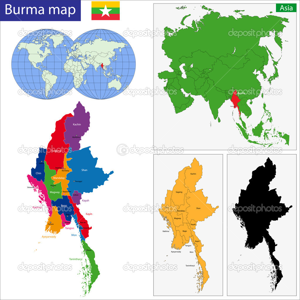 Myanmar Haritas Lke Haritalar Uydu Harita