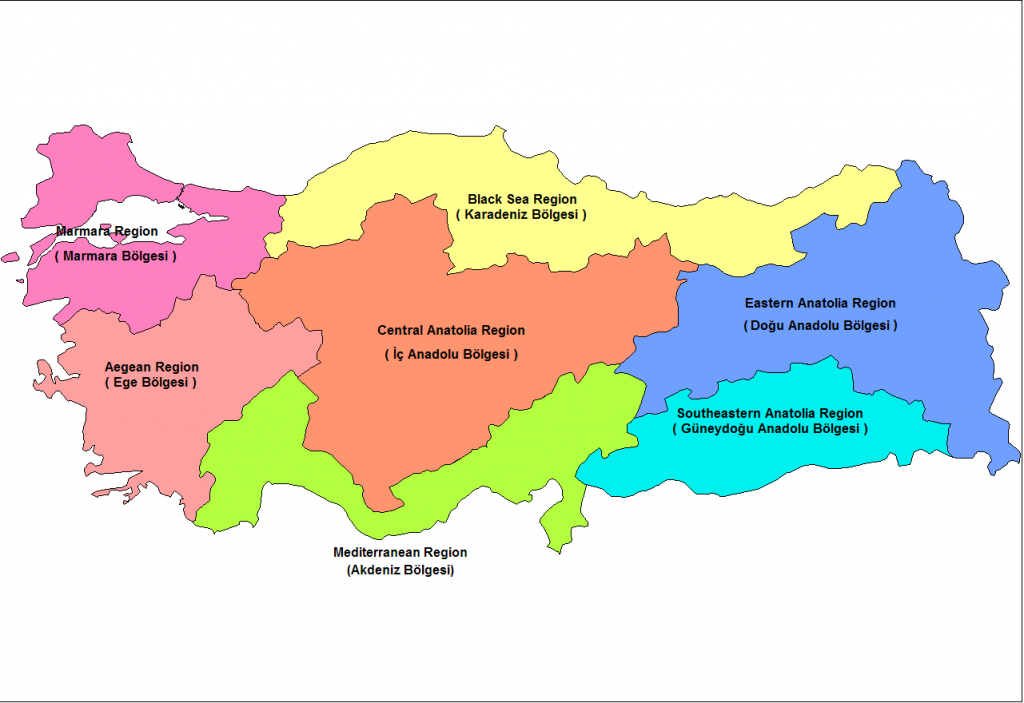 türkiye bölgeler haritası Türkiye Haritası Uydu Harita